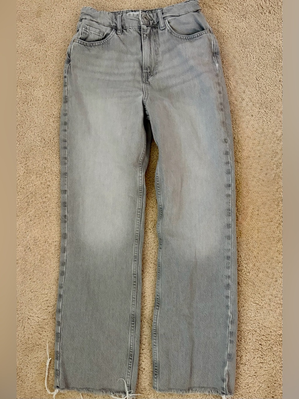 Zara High Rise Straight Jeans